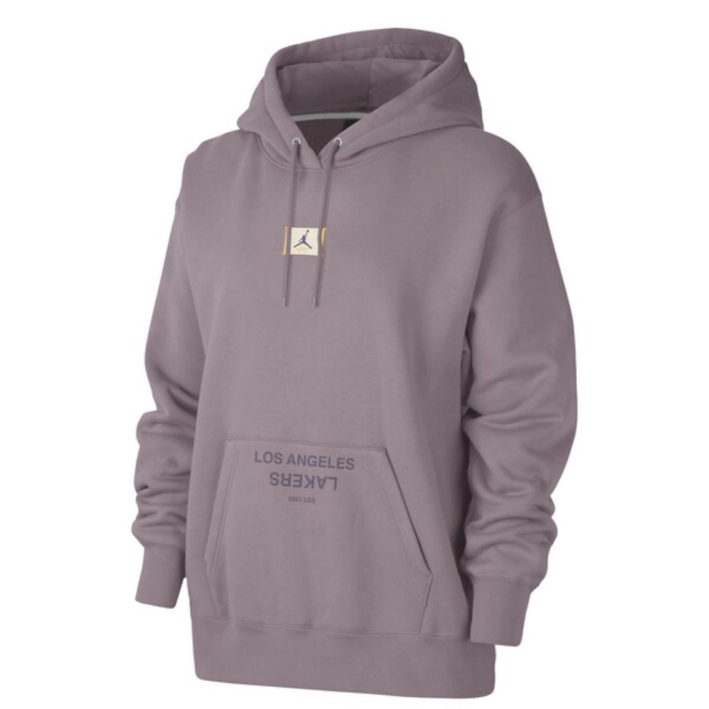 Jordan Los Angeles Lakers Purple Smoke Pullover Hoodie